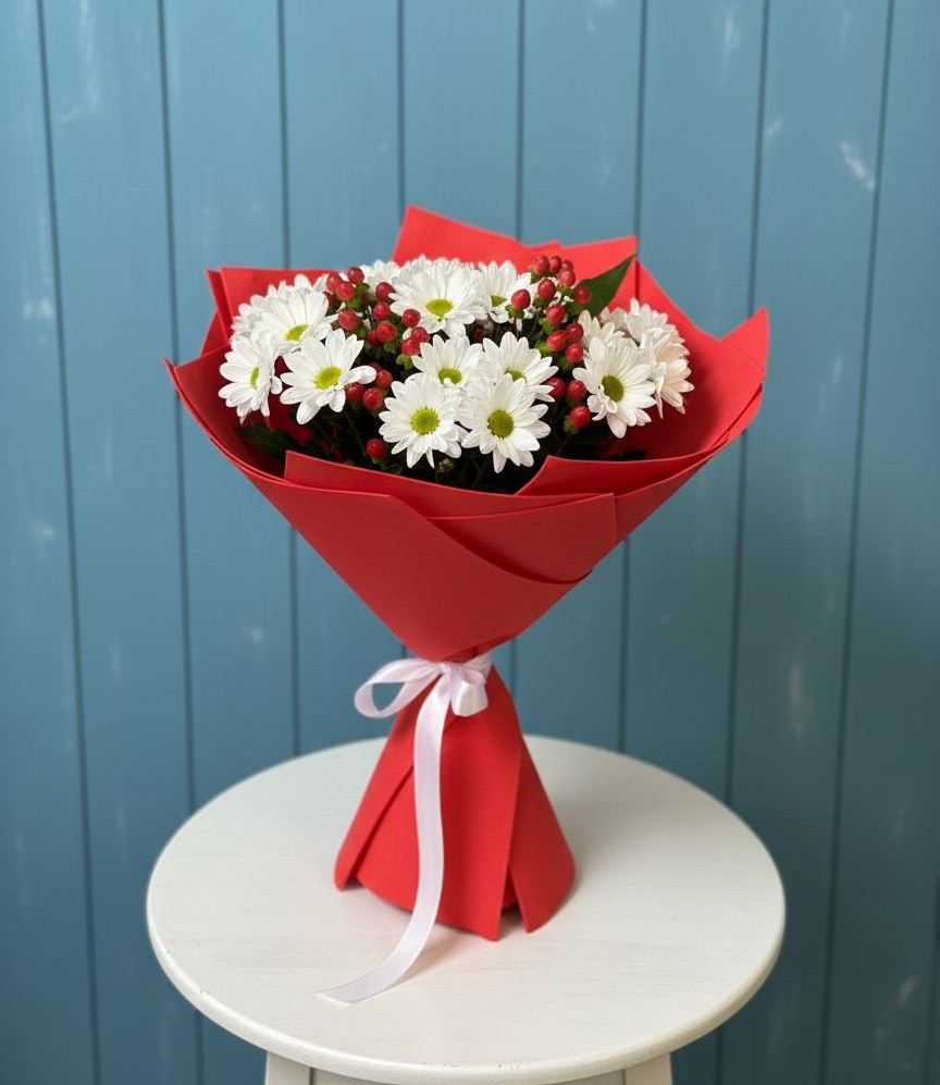 Букет цветов из: Хризантемы в Нерастанное