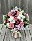 Букет цветов из: Альстромерии, Гвоздики, Розы и Хризантемы в Нерастанное