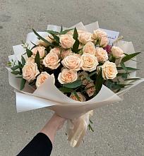 Букет Кремовые розы Латте в Нерастанное