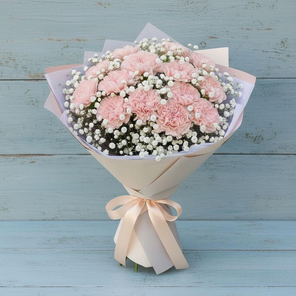 Букет цветов из: Гвоздики в Нерастанное