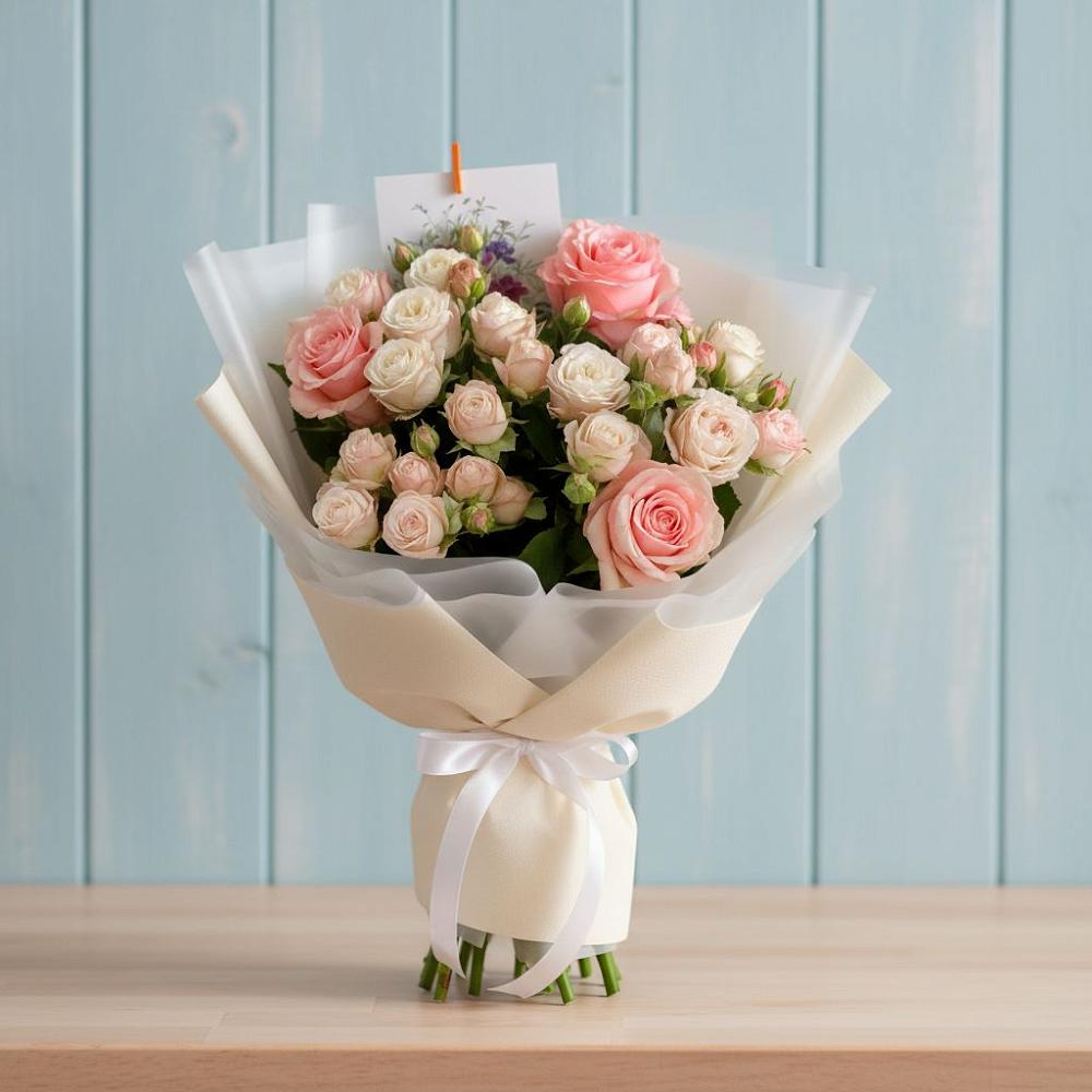 Букет цветов из: Розы в Нерастанное