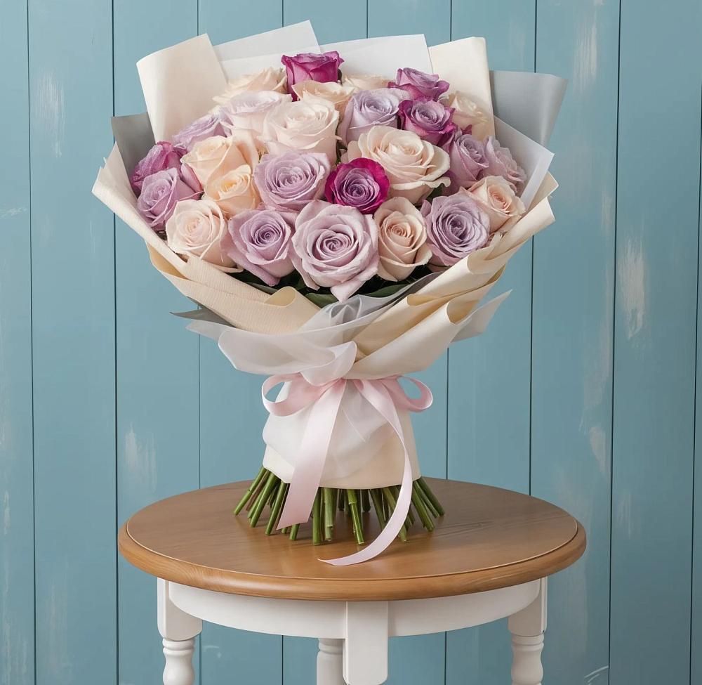 Букет цветов из: Розы в Нерастанное