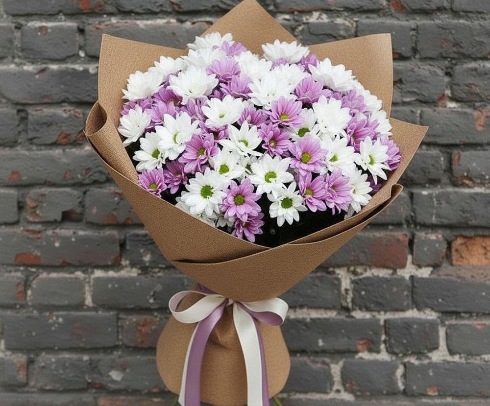 Букет цветов из: Хризантемы в Нерастанное