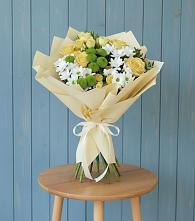 Букет цветов из:  Хризантемы и Розы #REPLACE_PRED# Нерастанное