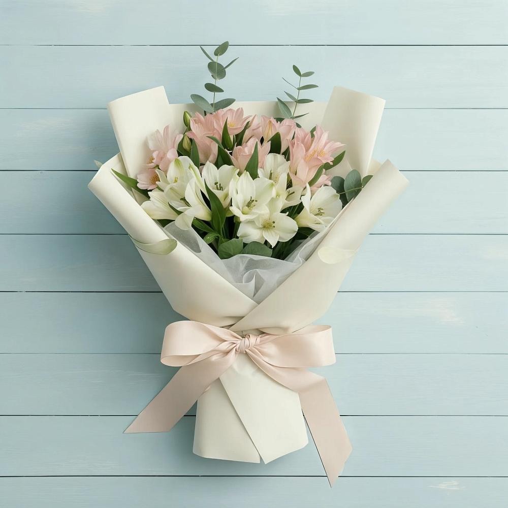 Букет цветов из: Альстромерии в Нерастанное