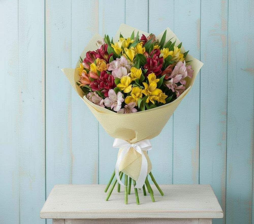 Букет цветов из: Альстромерии в Нерастанное