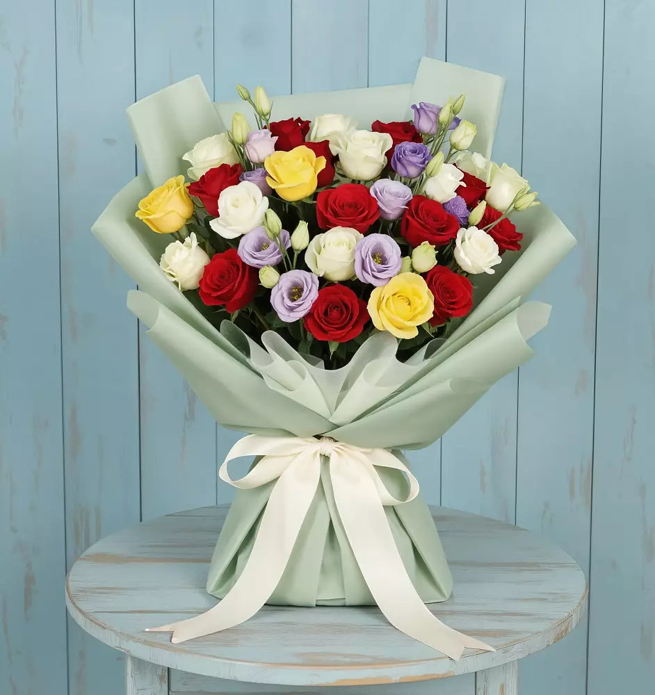 Букет цветов из: Розы в Нерастанное