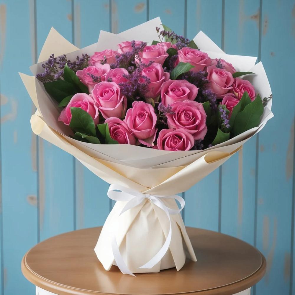 Букет цветов из: Розы в Нерастанное