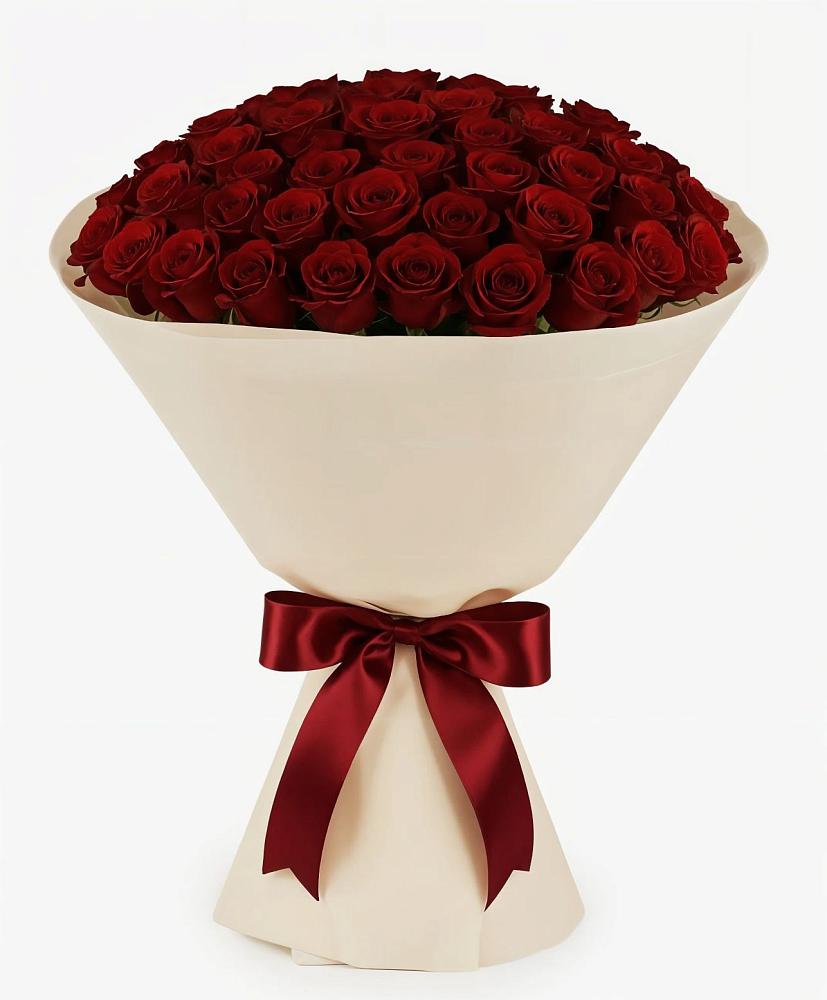 Букет 101 Бордовая роза Блэк Бакарра в Нерастанное