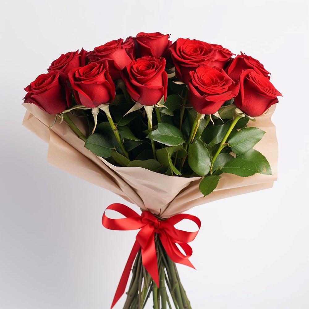 Букет 11 Красных роз Эдлесс Лав в Нерастанное