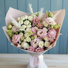 Букет цветов из:  Альстромерии и Розы в Нерастанное