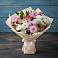 Букет цветов из: Хризантемы, Альстромерии и Розы в Нерастанное